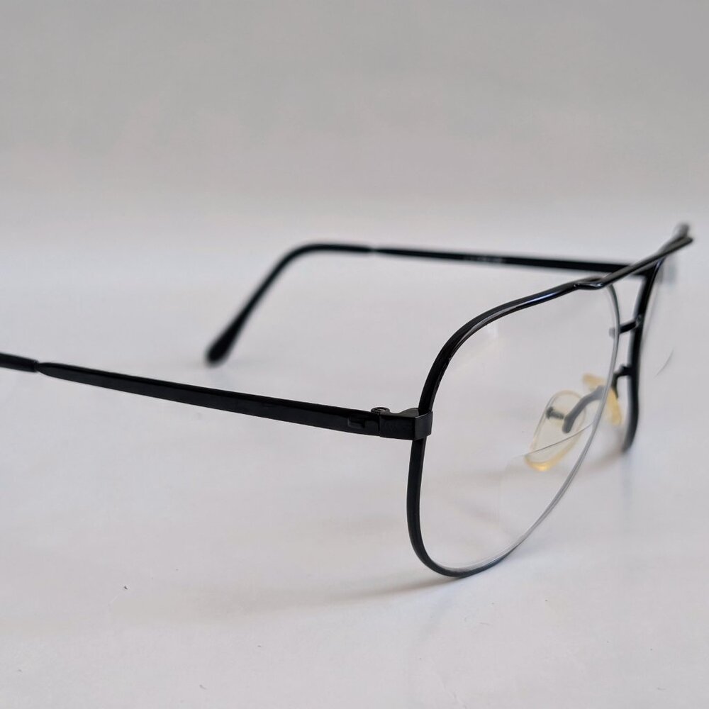 (NWT) Vintage 90's Aviator Metal Bi-Focal Reading Glasses (S. Black) - Picture 2 of 5